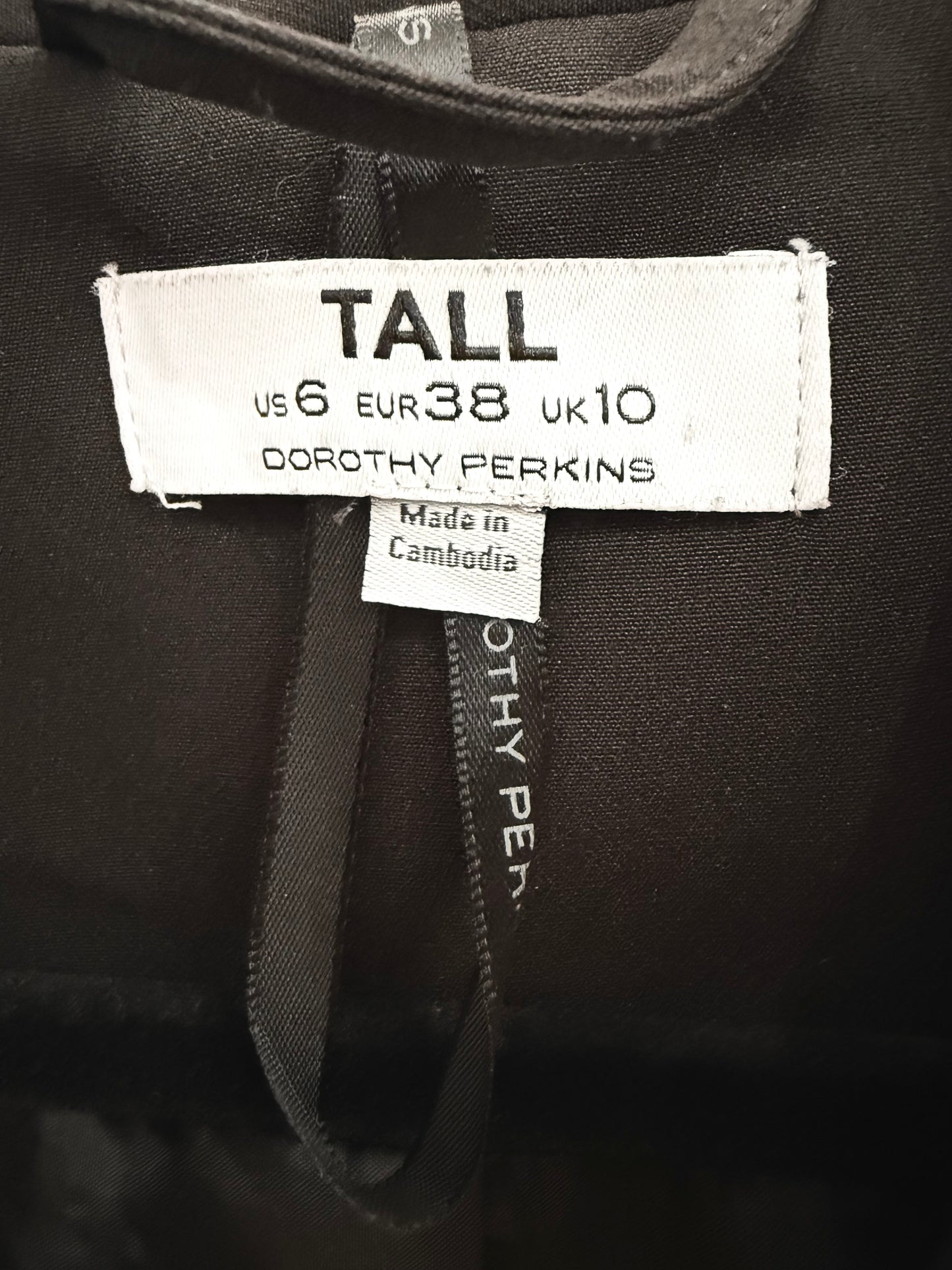 Blazer Dorothy Perkins Mujer Negro Talla M (38)