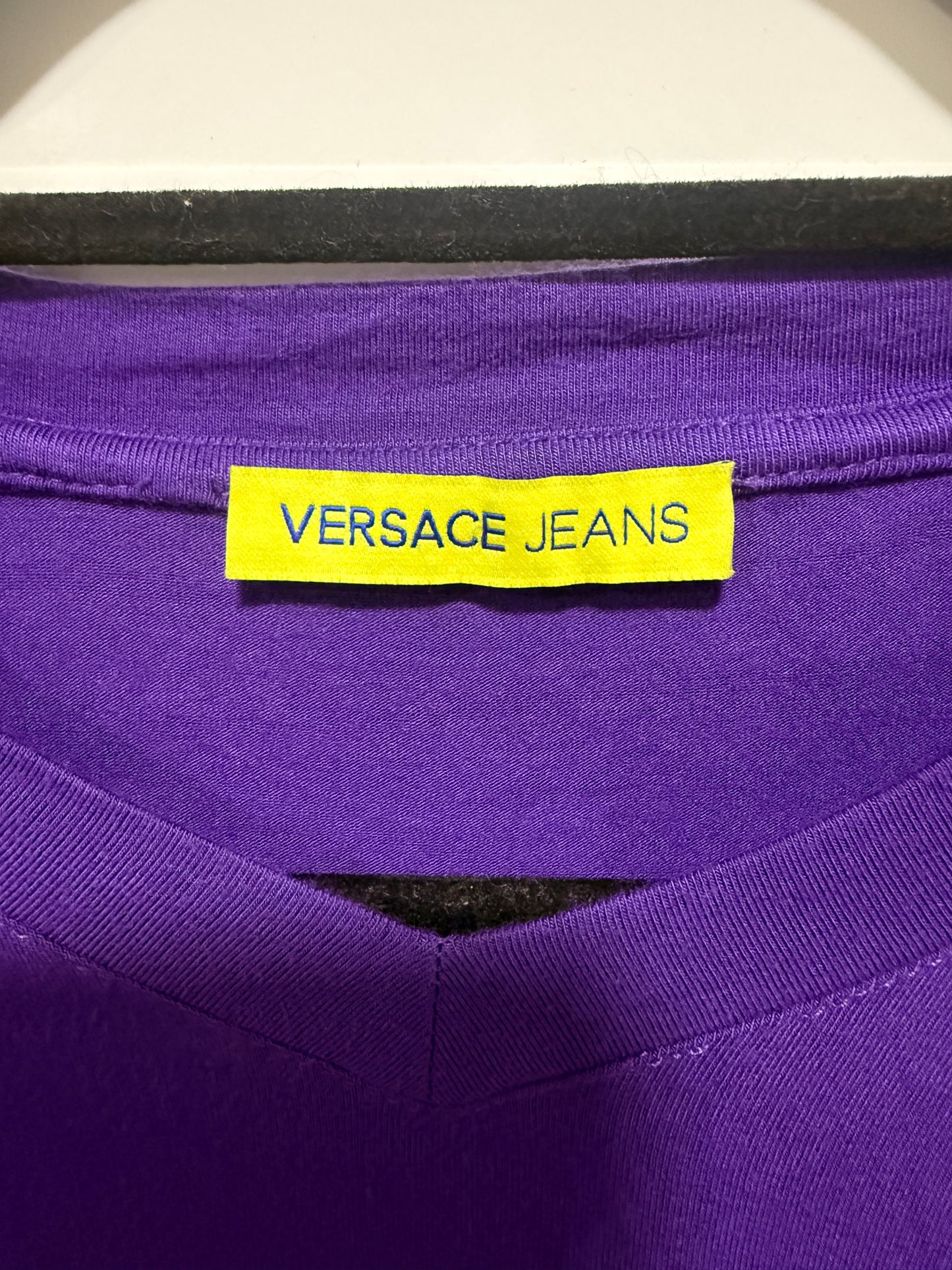 Polera Manga Versace Jeans Morada Talla 38 (M)