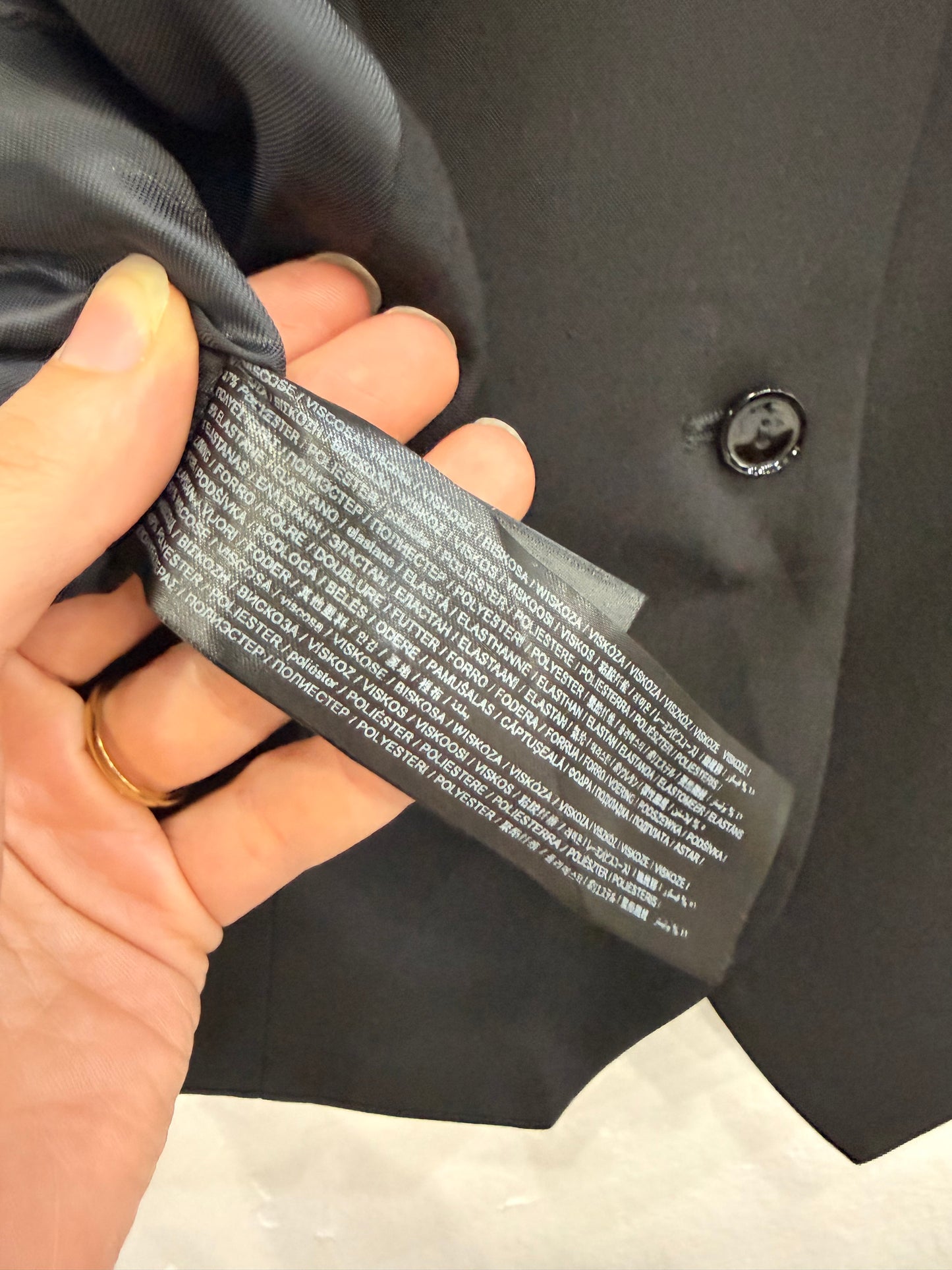 Blazer Gilet Mango Negro M