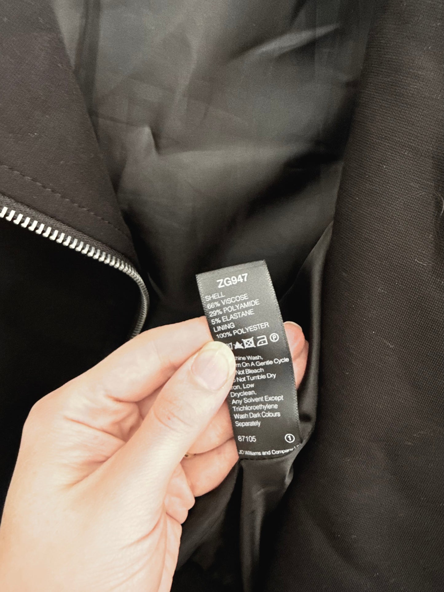 Blazer Capsule Biker Tailoring Negro Mujer Talla 14 (L)