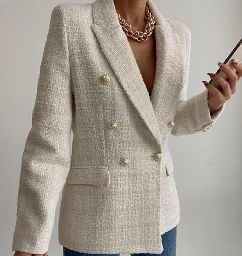 BLAZER ZARA BEIGE S MUJER