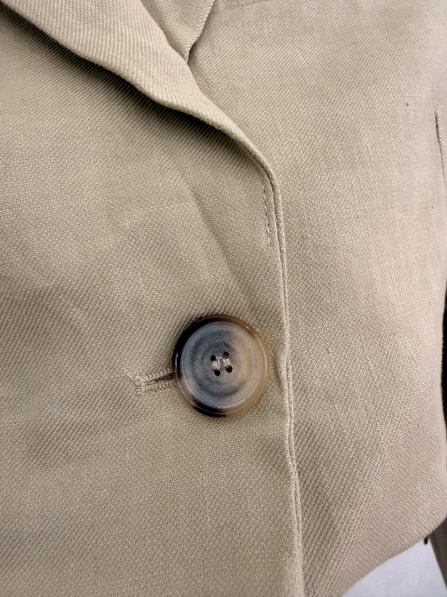 Blazer Crop Top Zara Beige Mujer S