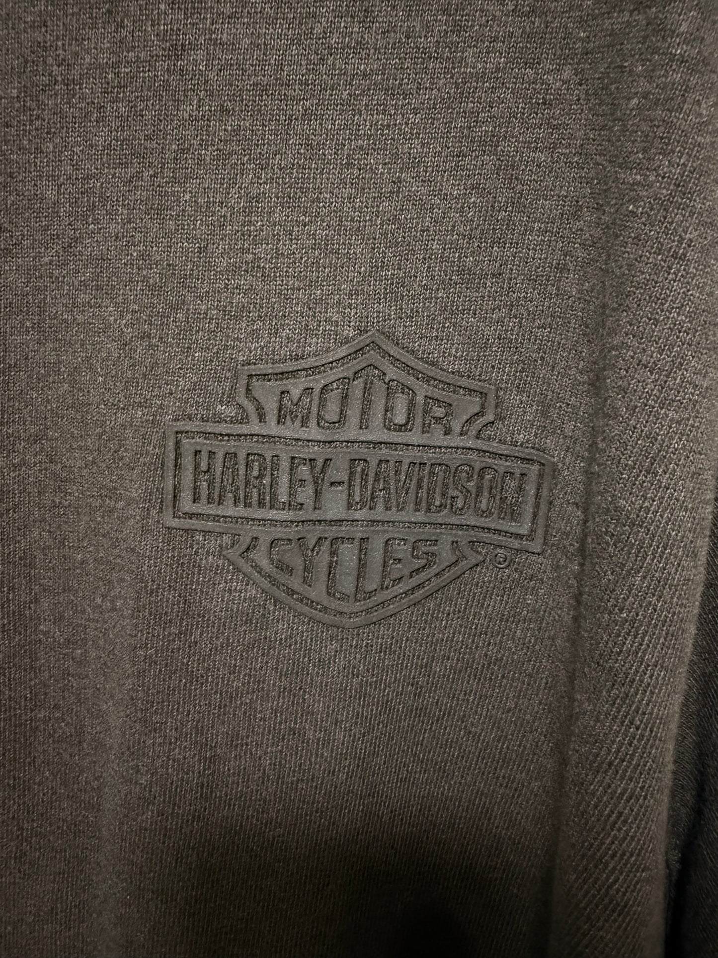 Polera Manga Larga Harley Davidson Gris Oscuro XXL