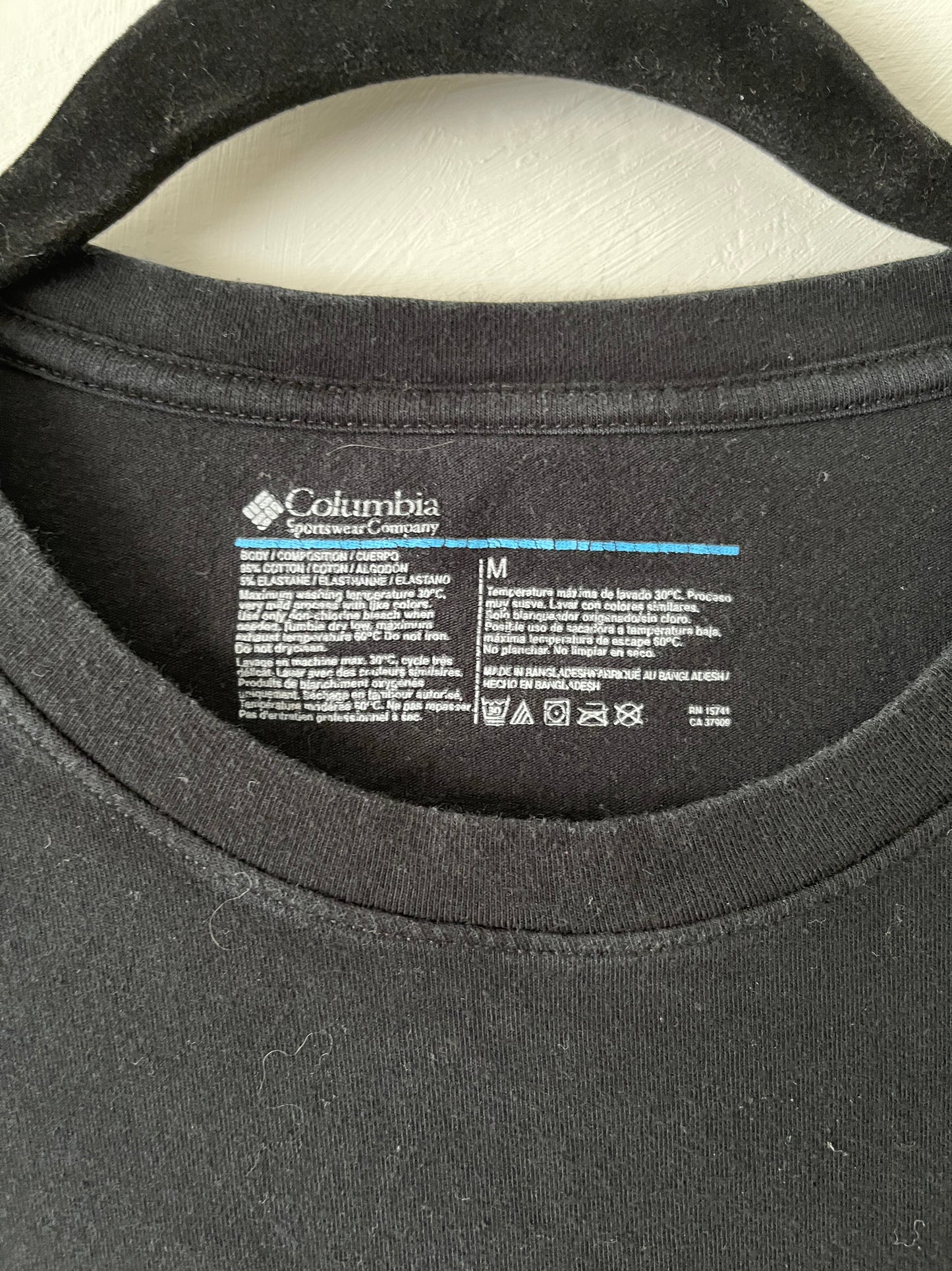 POLERA COLUMBIA NEGRA M MUJER