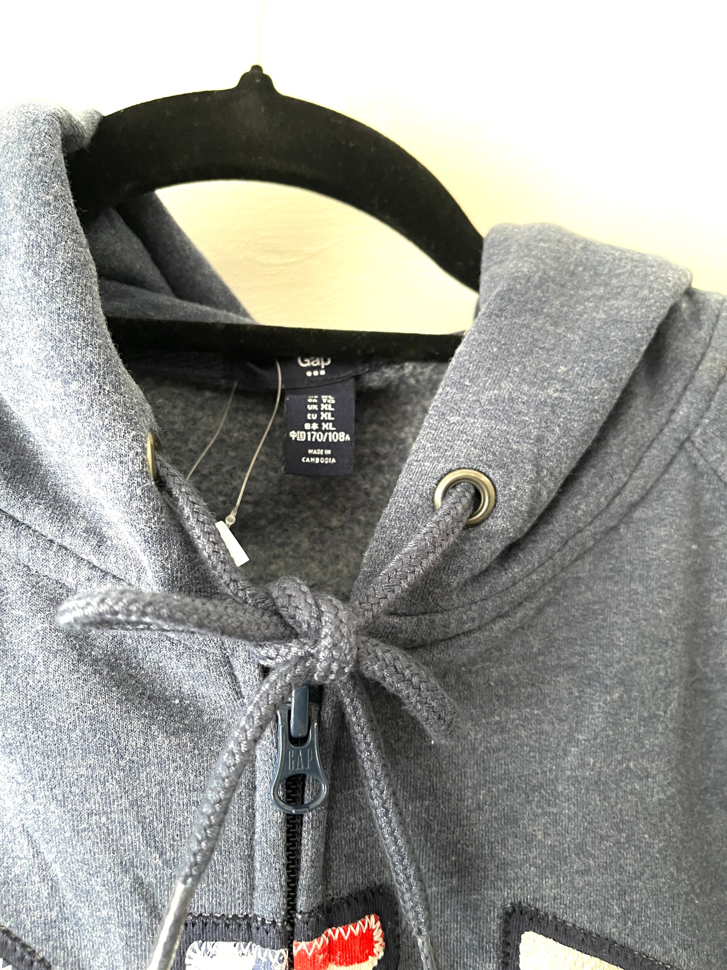 POLERON GAP AZUL XL MUJER