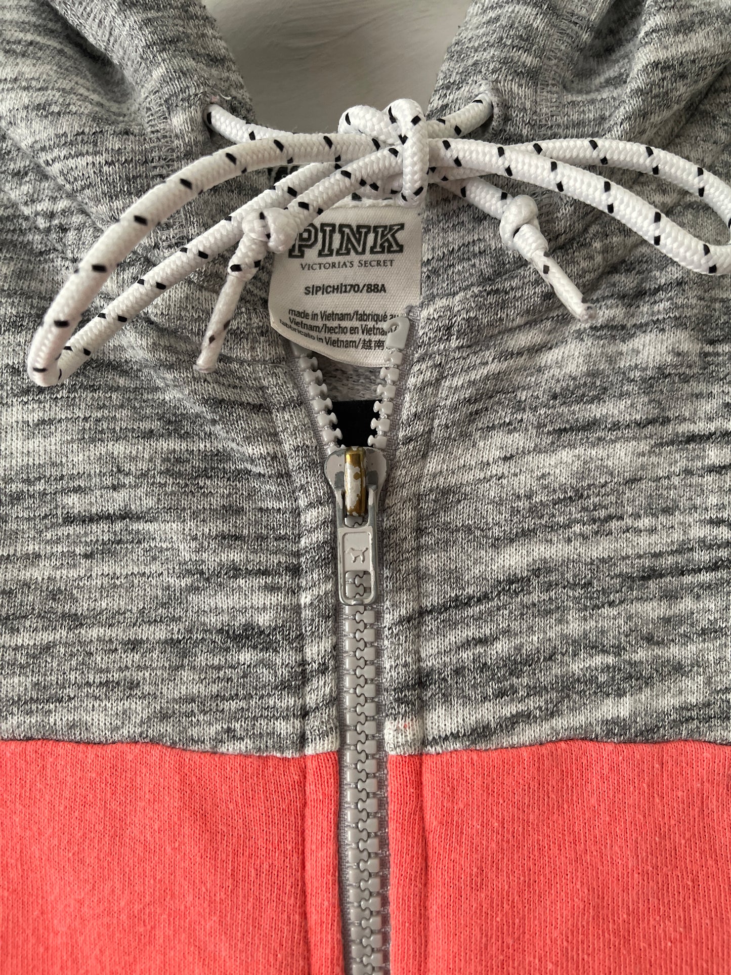 POLERON PINK GRIS S MUJER