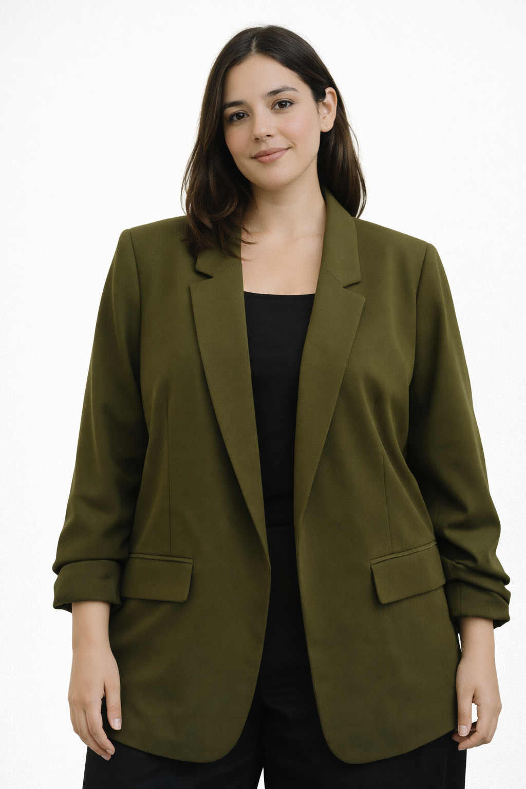 Blazer M&S Verde Oliva Mujer Talla 16 (XL)
