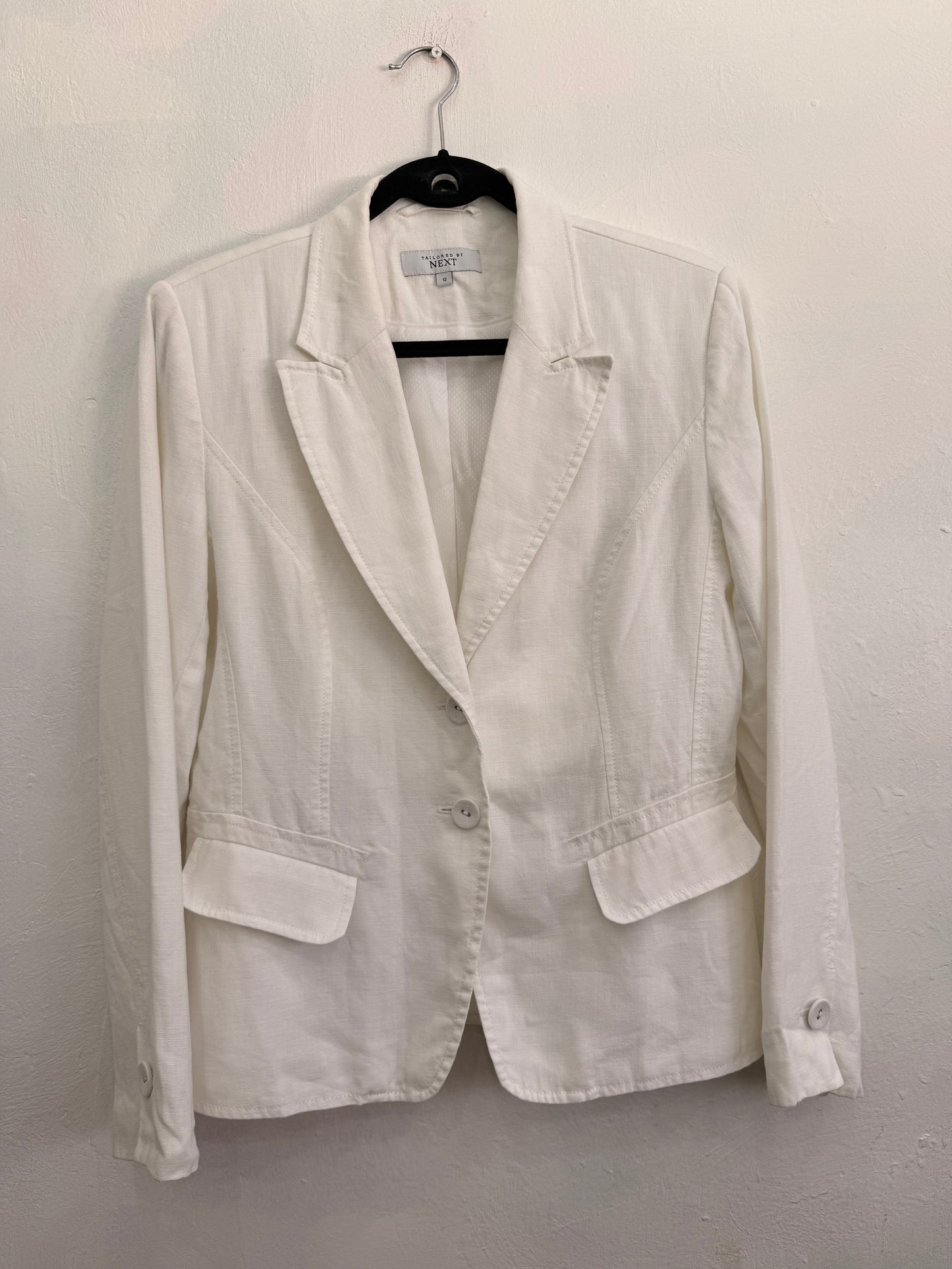 Blazer Next Tailored Blanco Mujer Talla 12 (M)