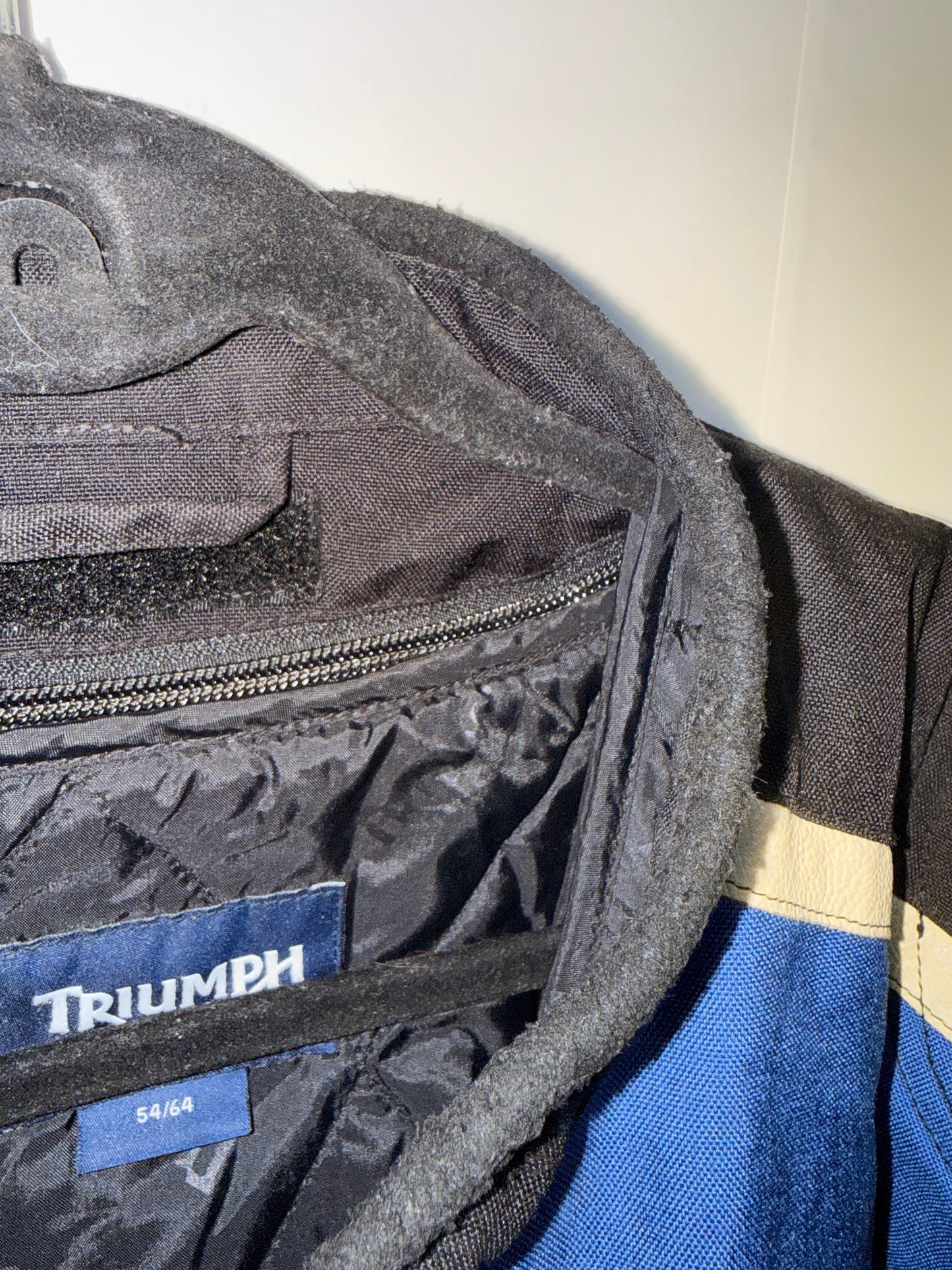 Chaqueta Moto Triumph Negro Con Azul Talla 54/64 (XL)