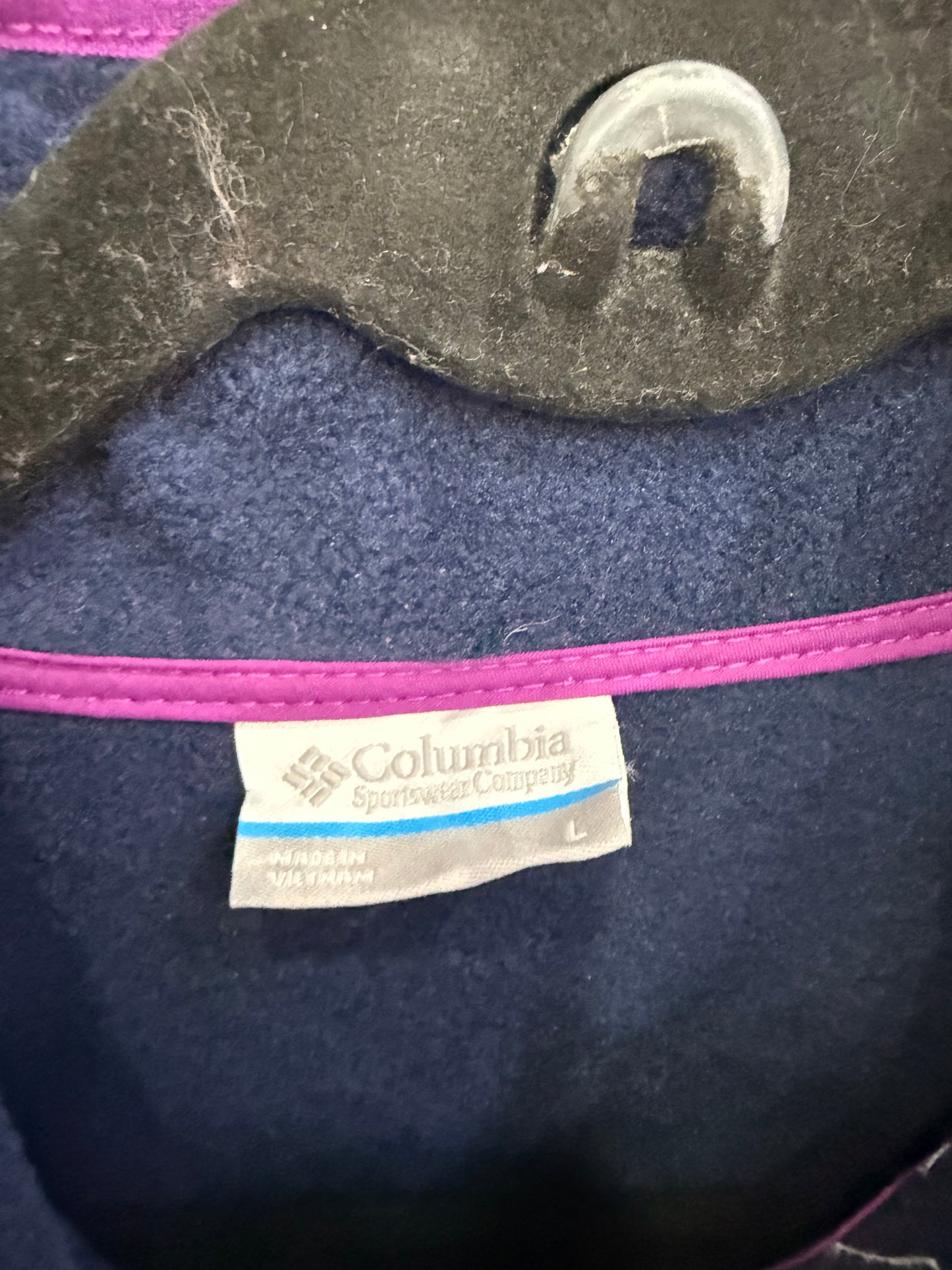 Polar Columbia Benton Springs Azul Marino / Azul Lavanda con Detalles Fucsia Mujer L