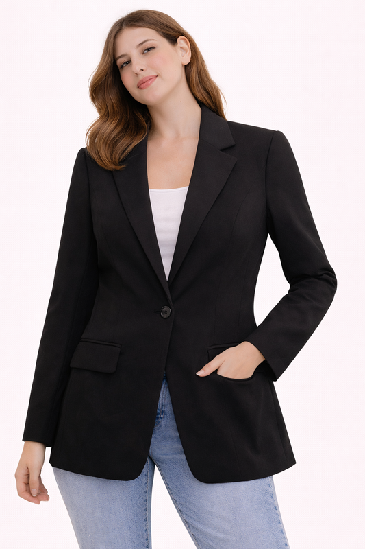 Blazer H&M Mujer Negro XS