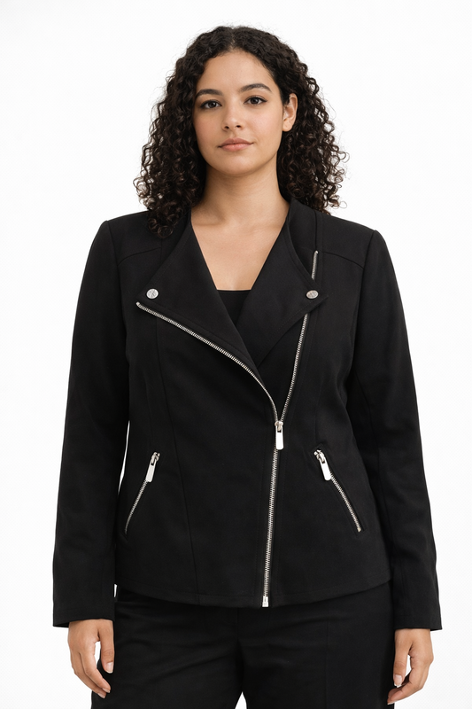 Blazer Capsule Biker Tailoring Negro Mujer Talla 14 (L)