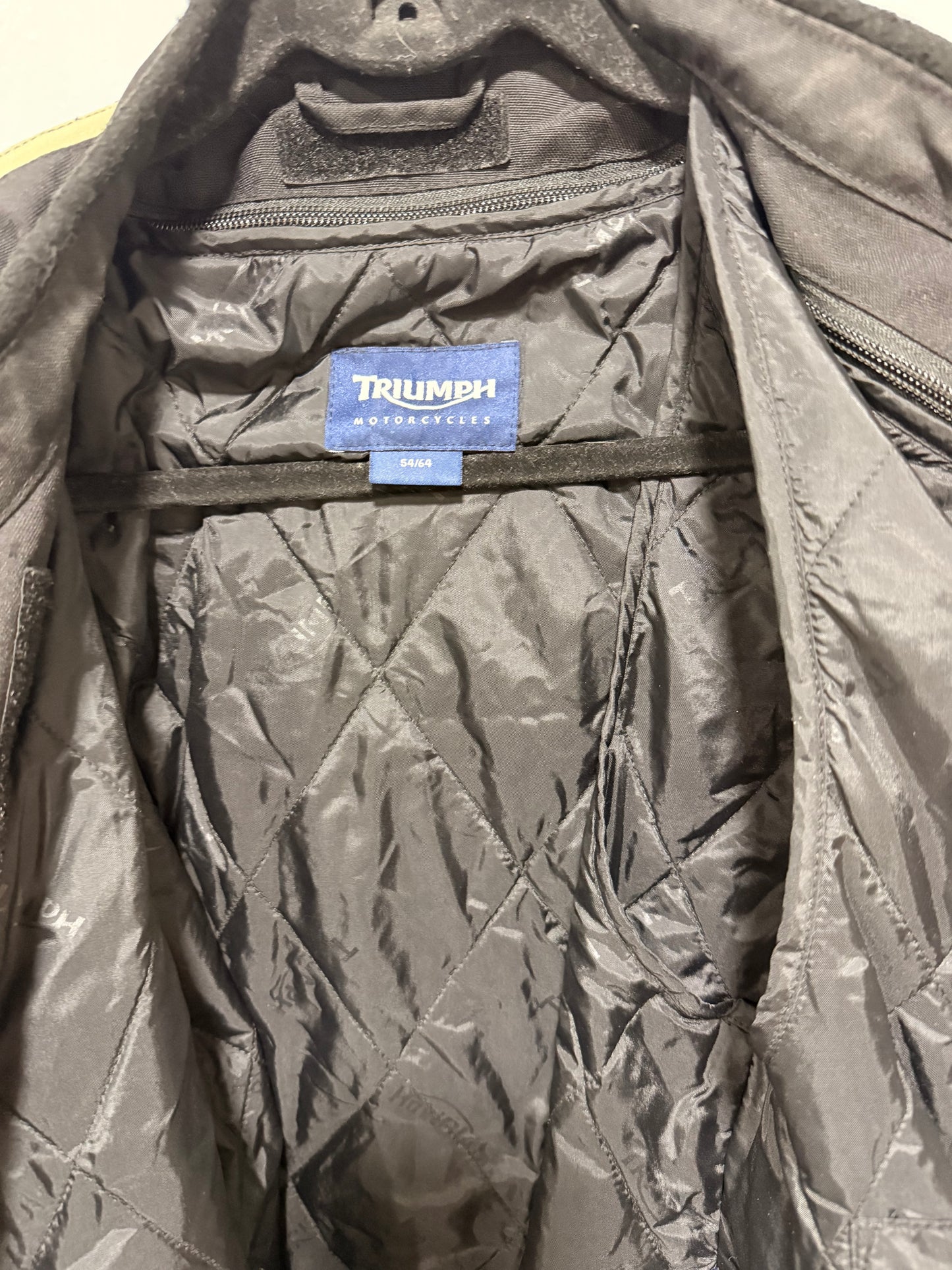 Chaqueta Moto Triumph Negro Con Azul Talla 54/64 (XL)