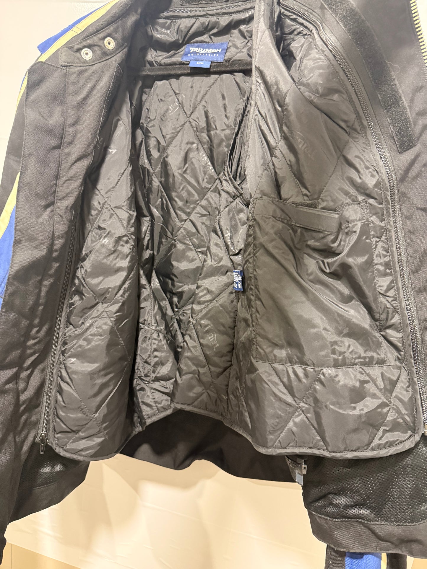 Chaqueta Moto Triumph Negro Con Azul Talla 54/64 (XL)