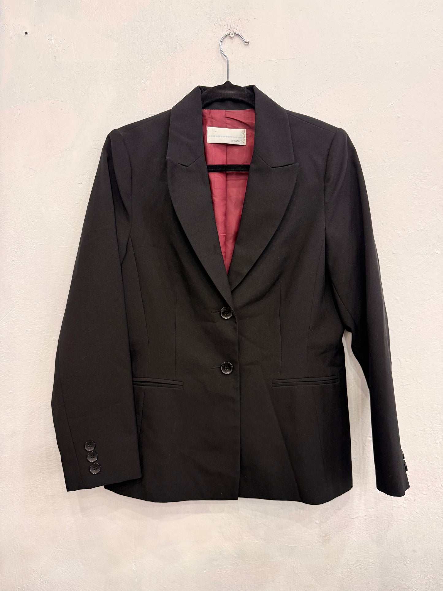 Blazer Amaranto Negro Mujer Talla 14 (L)