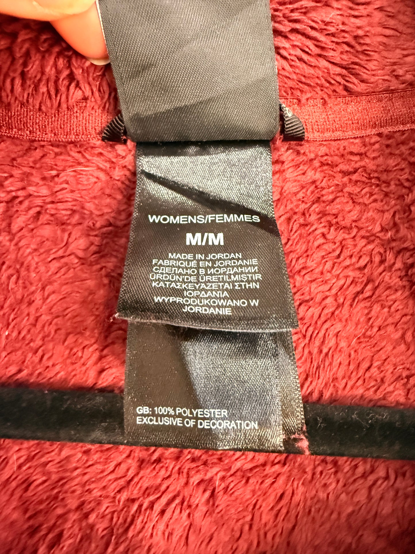 Polar The North Face Burdeo Vino Tinto Mujer M