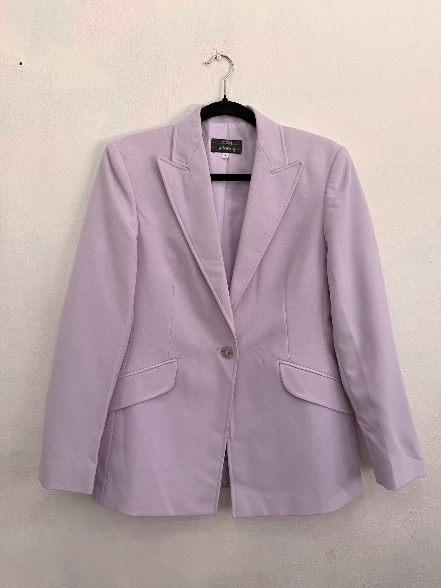 Blazer Marks & Spencer Tailoring Lila Mujer Talla 12 (M/L)