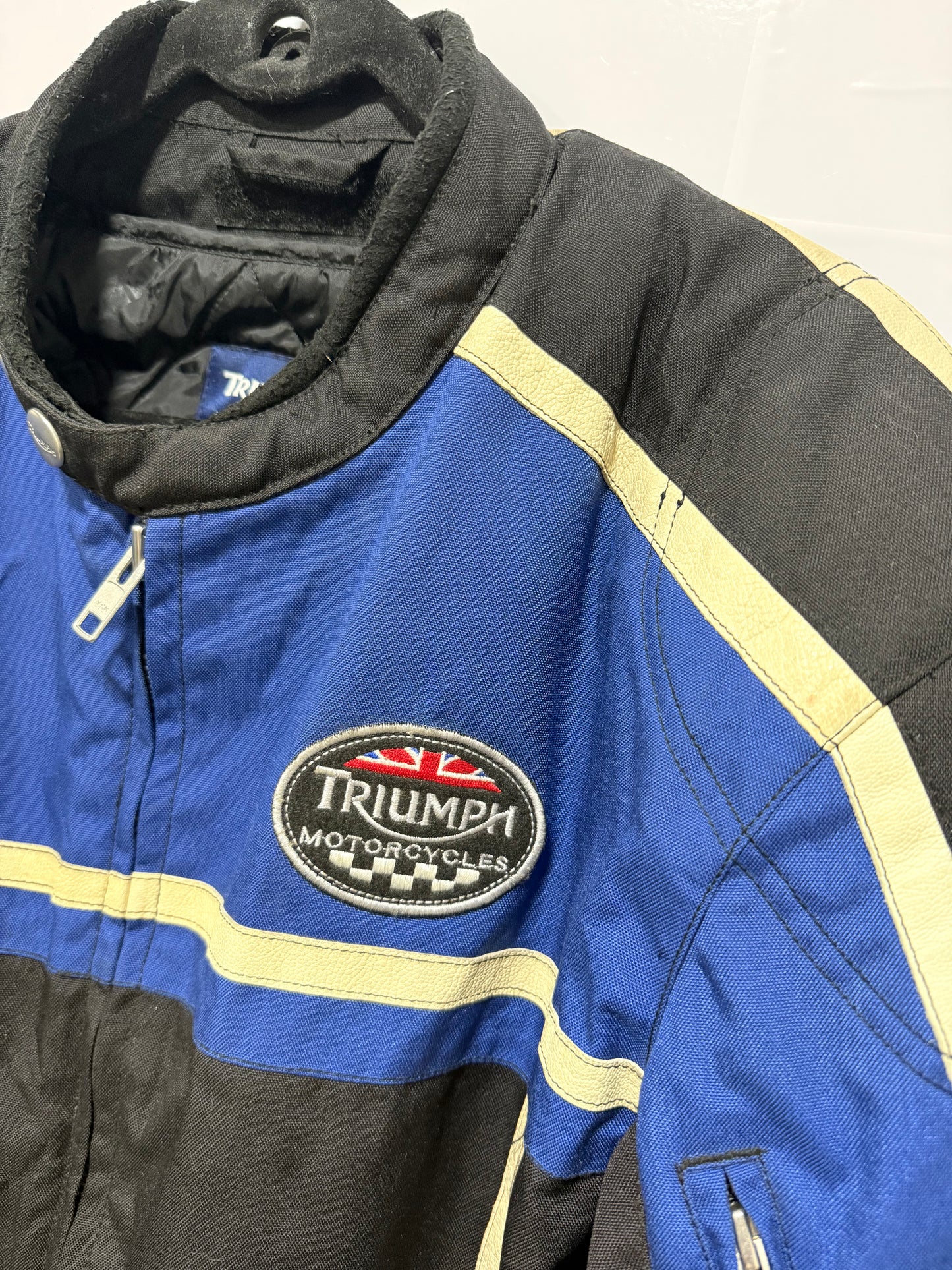 Chaqueta Moto Triumph Negro Con Azul Talla 54/64 (XL)