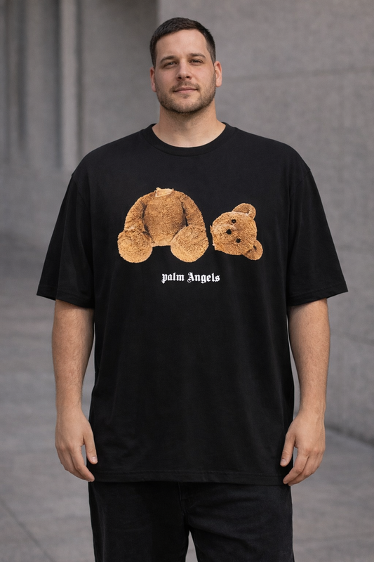 Polera Palm Angels Kill the Bear Negra Hombre XL