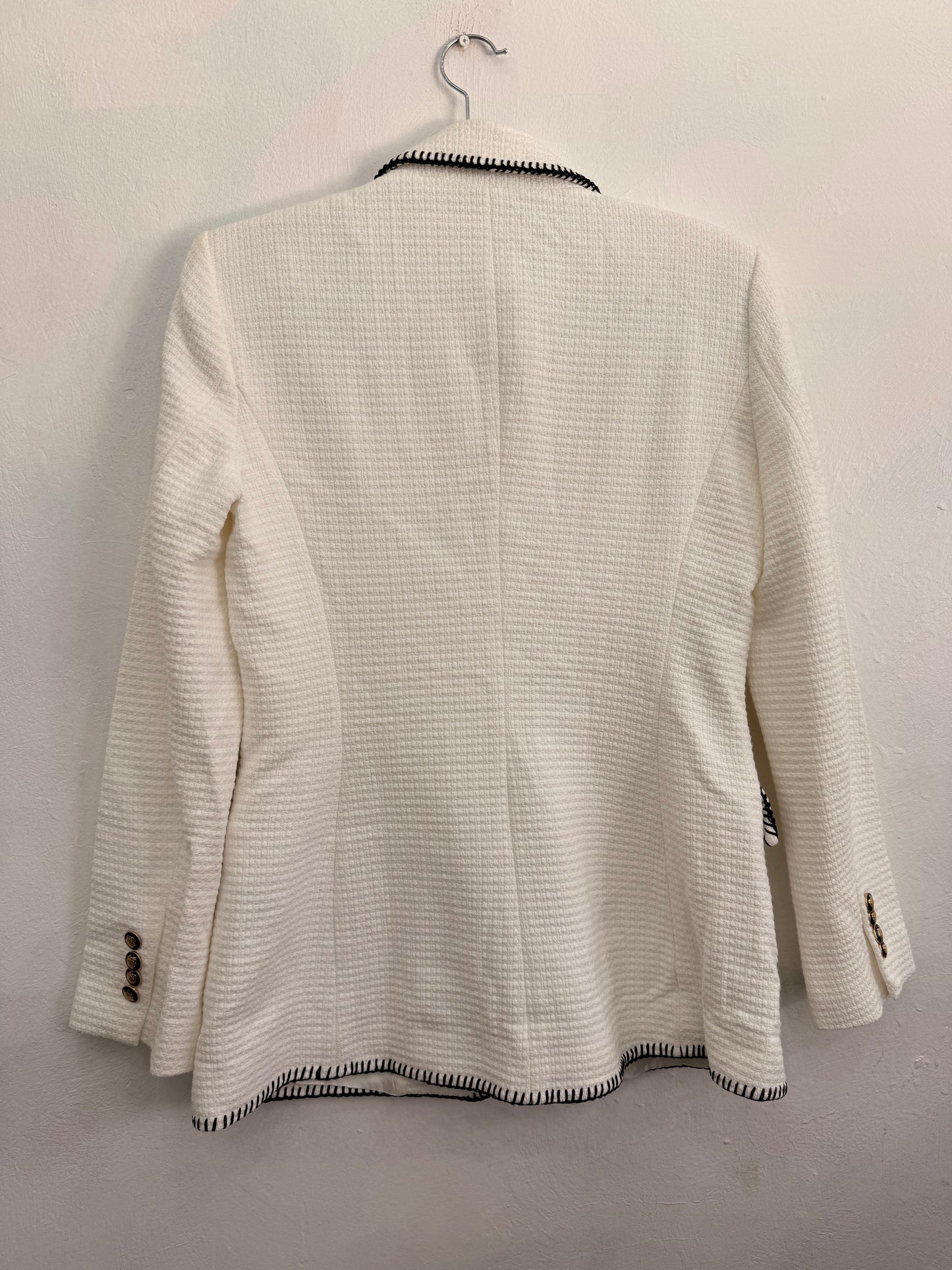 Blazer Zara Blanco Mujer Talla M