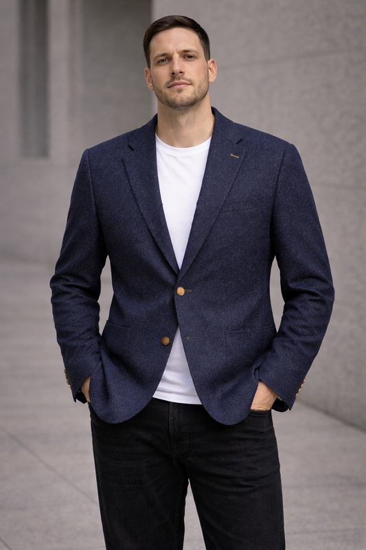 Blazer Tommy Hilfiger Azul Fitted Hombre Talla 50 (L)