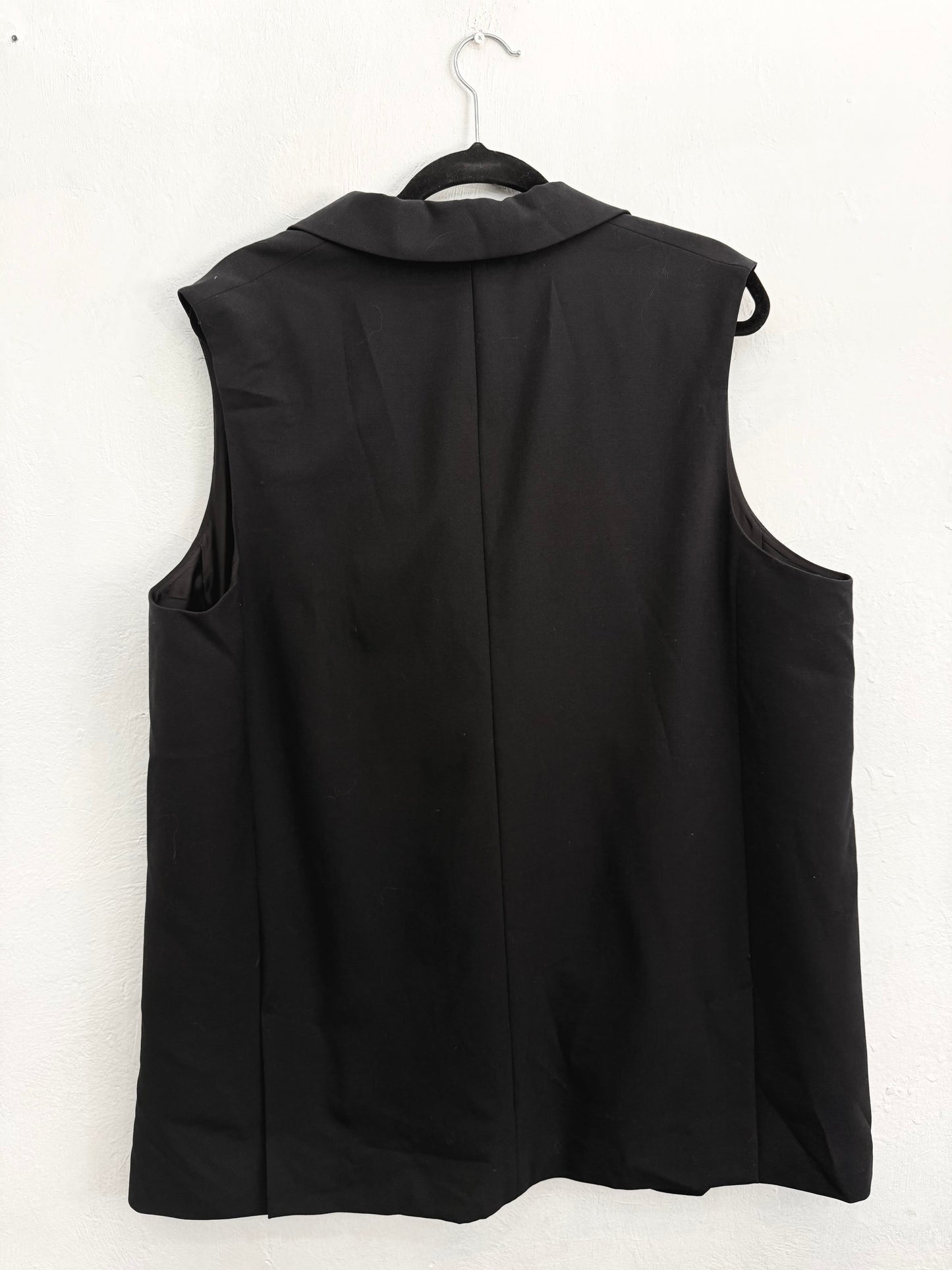 Blazer Sin Mangas M&S Negro Talla 18 (XL)