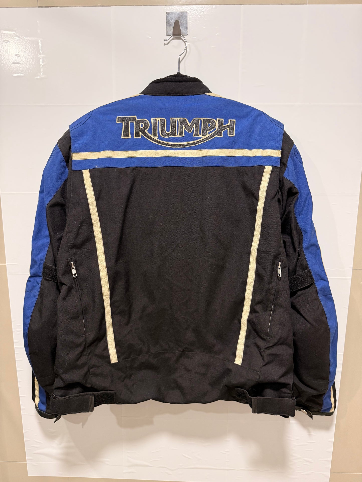 Chaqueta Moto Triumph Negro Con Azul Talla 54/64 (XL)
