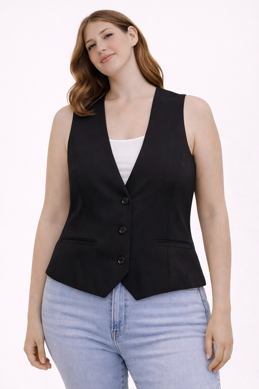 Blazer Gilet H&M Negro XS