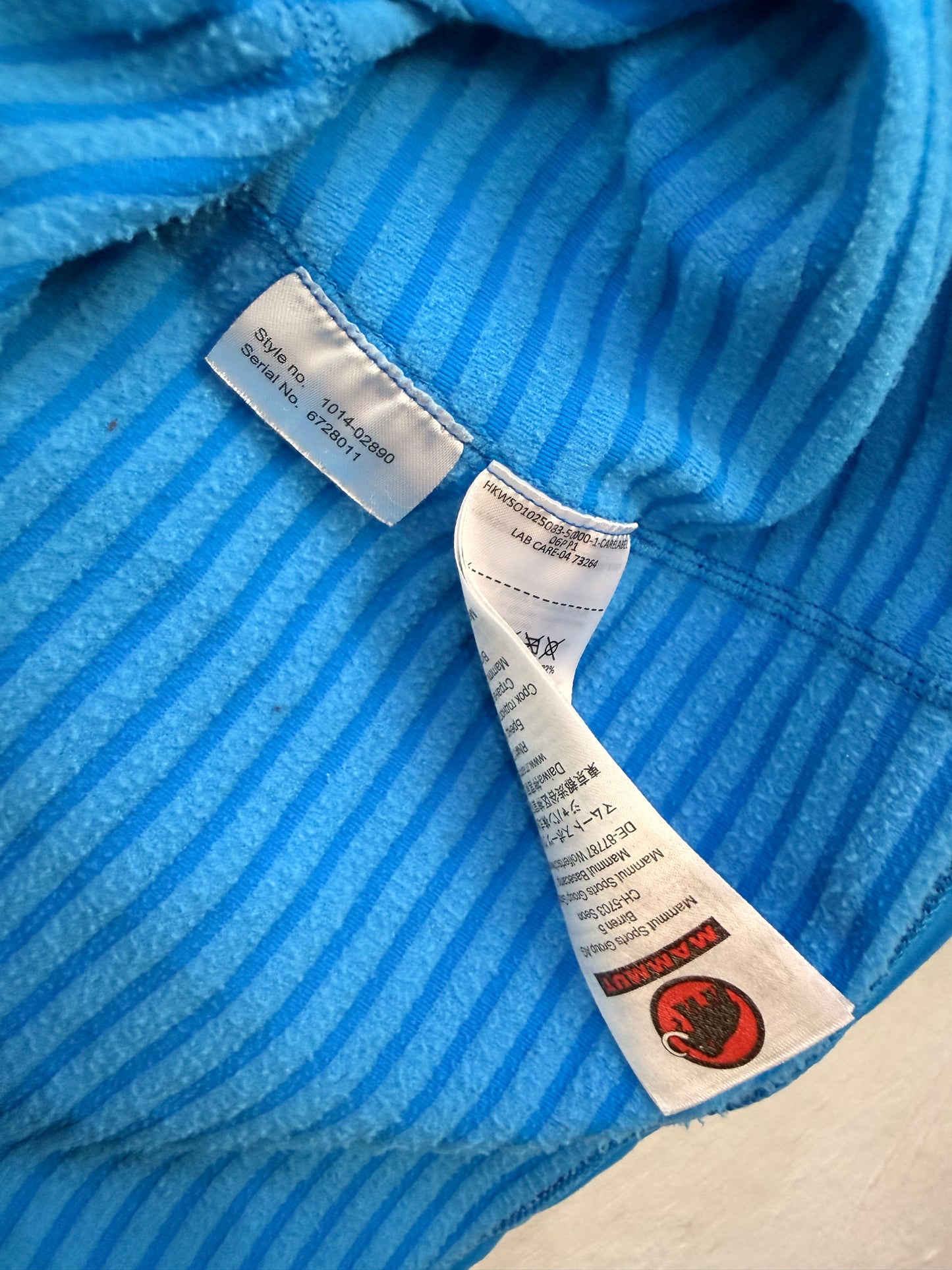 Chaqueta Mammut Aconcagua Midlayer Técnica Azul Mujer M