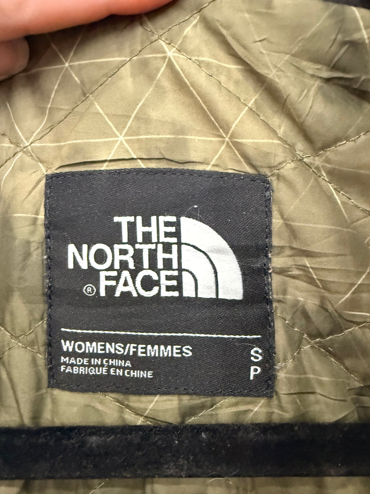Chaqueta Larga The North Face Verde Impermeable Hyvent  Con Gorro S Mujer