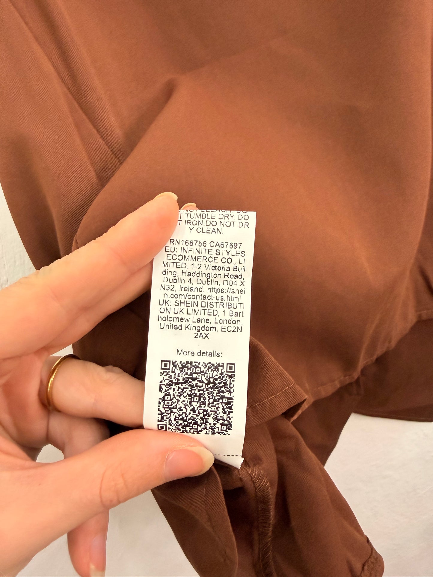 Blazer Gilet Shein Café Mujer 3XL