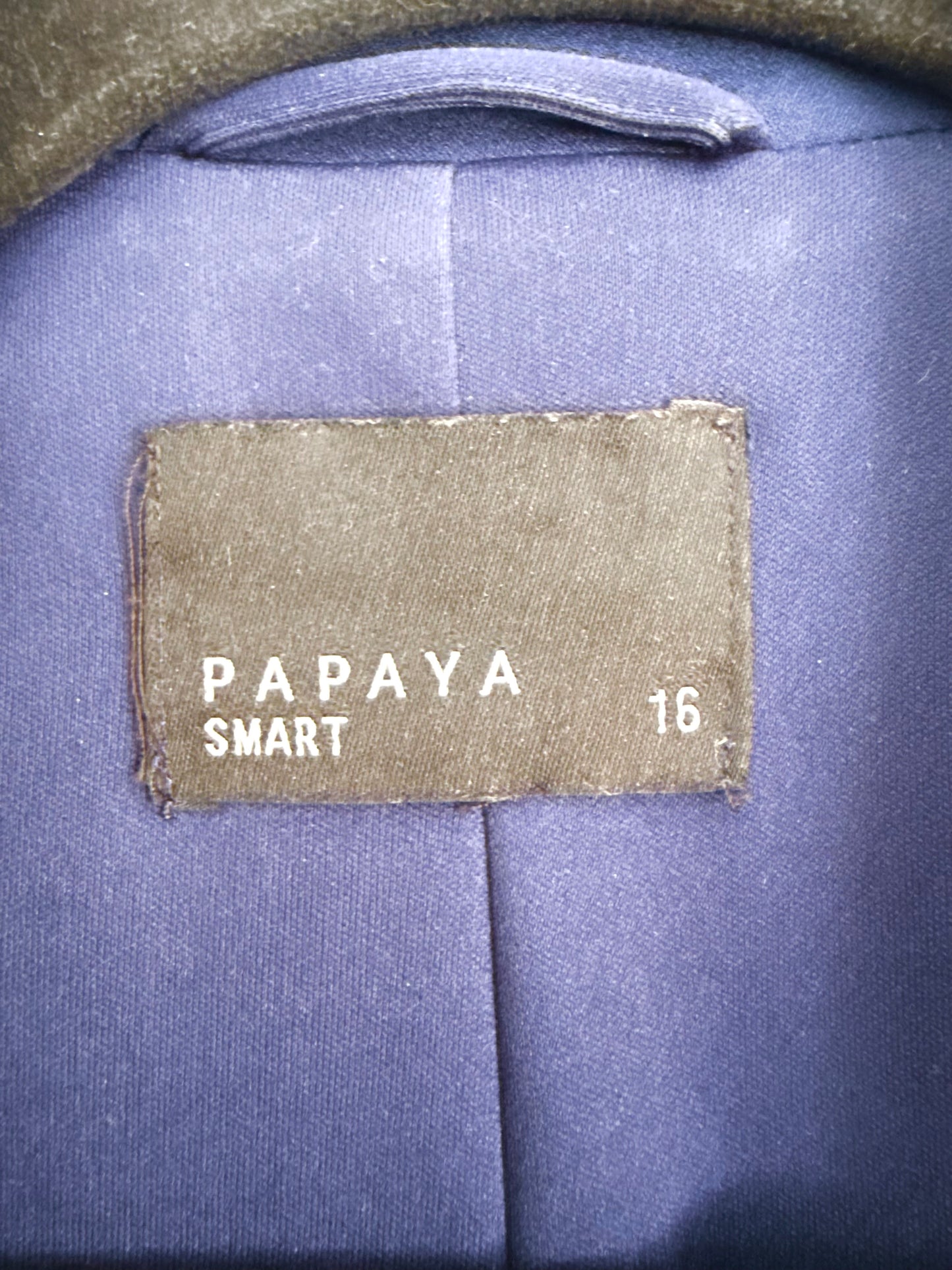 Blazer Papaya Azul Mujer Talla 16 (XL)