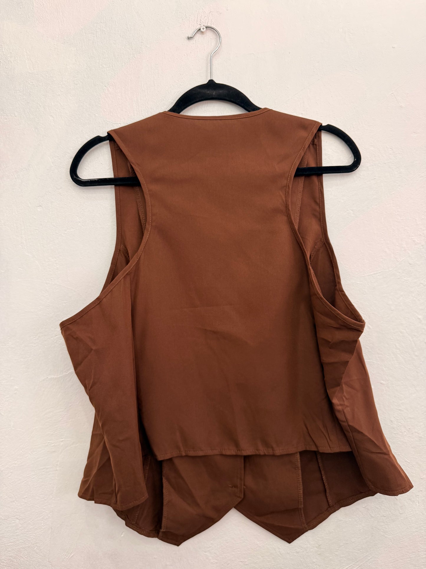 Blazer Gilet Shein Café Mujer 3XL