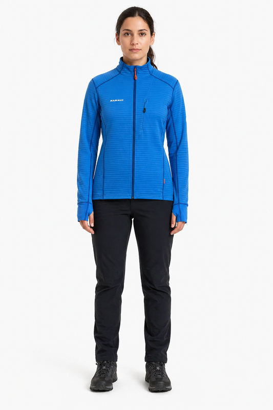 Chaqueta Mammut Aconcagua Midlayer Técnica Azul Mujer M
