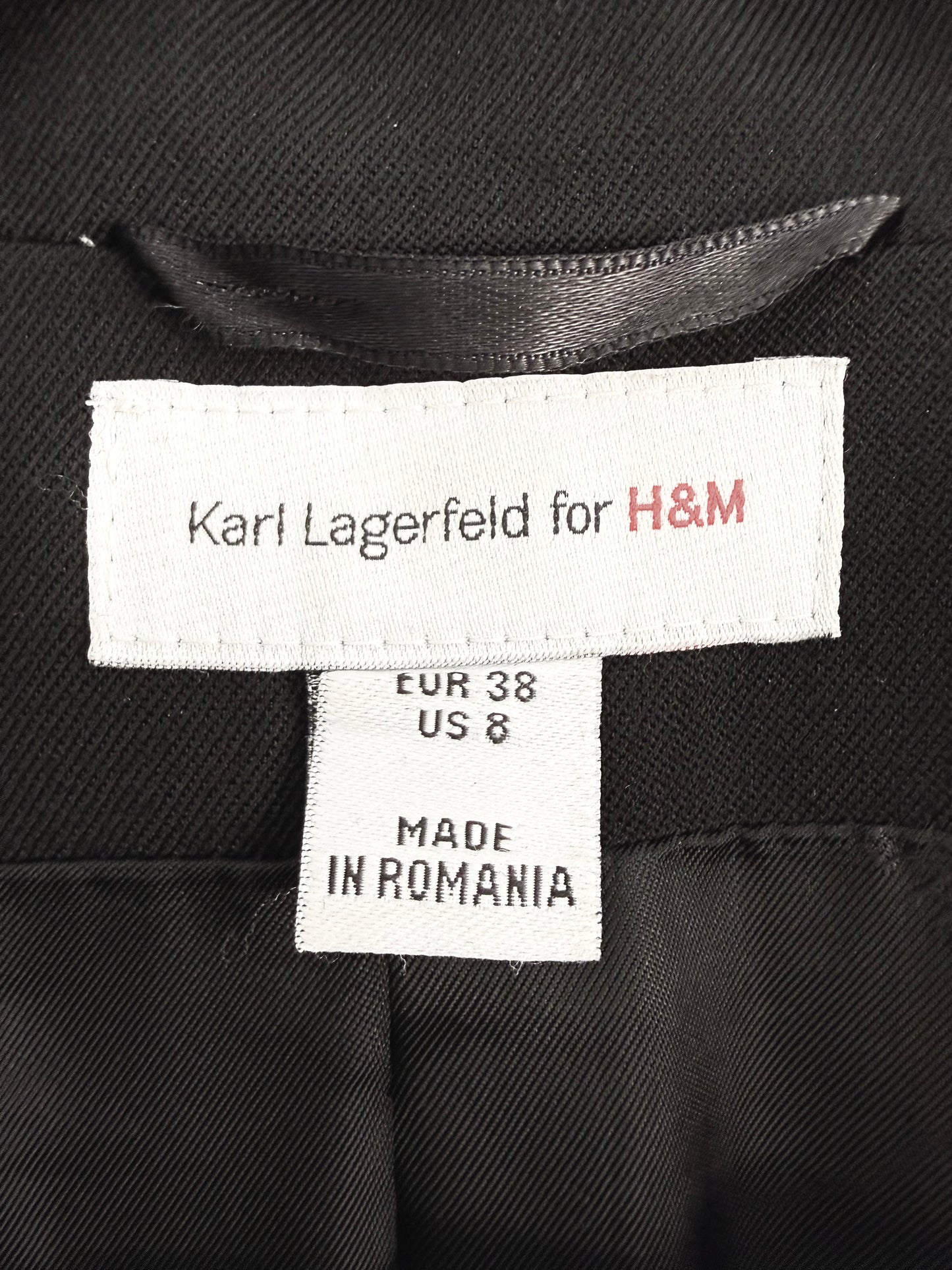 Blazer H&M Karl Lagerfeld Mujer Negro Talla 38 (M)