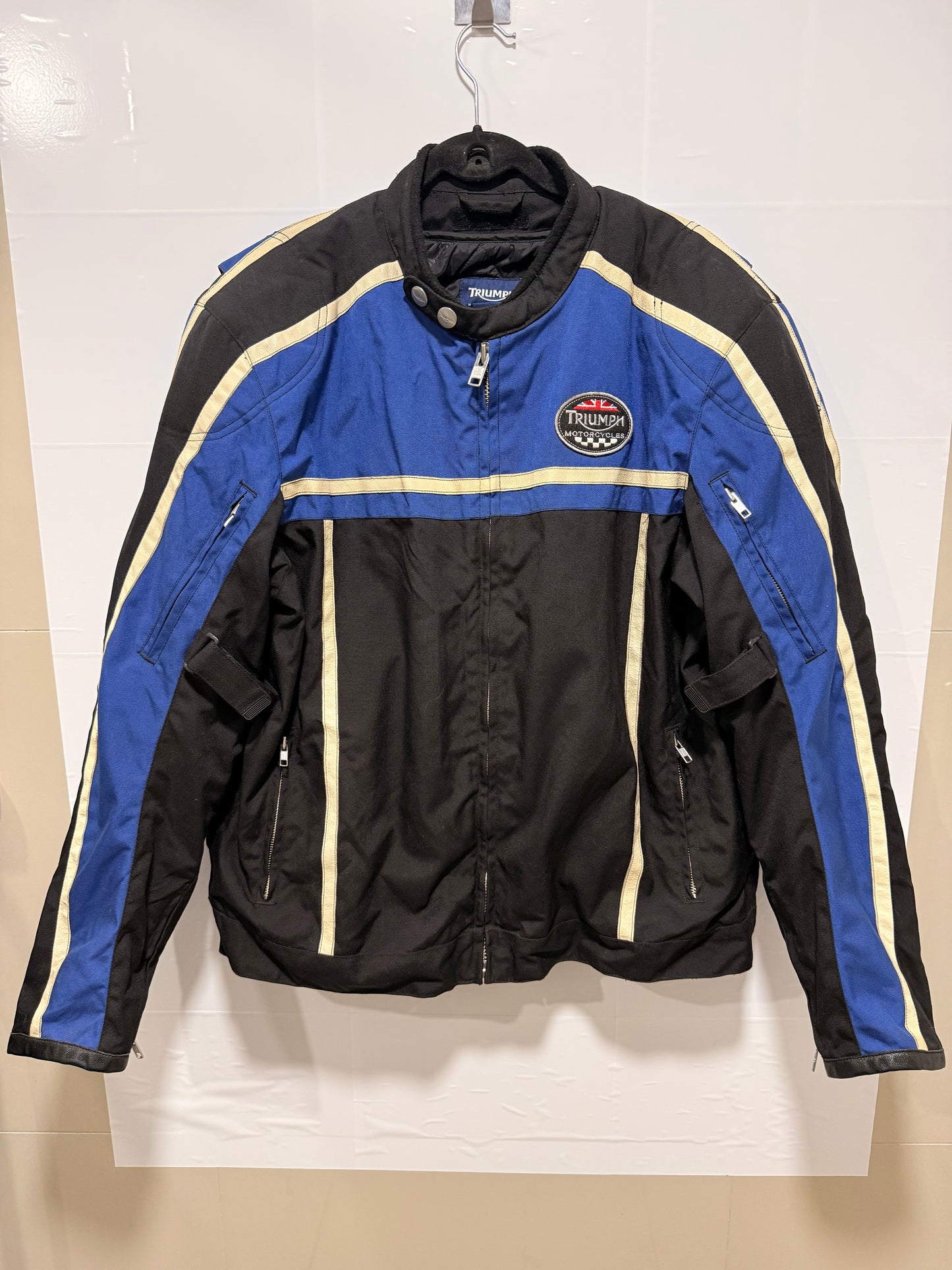Chaqueta Moto Triumph Negro Con Azul Talla 54/64 (XL)