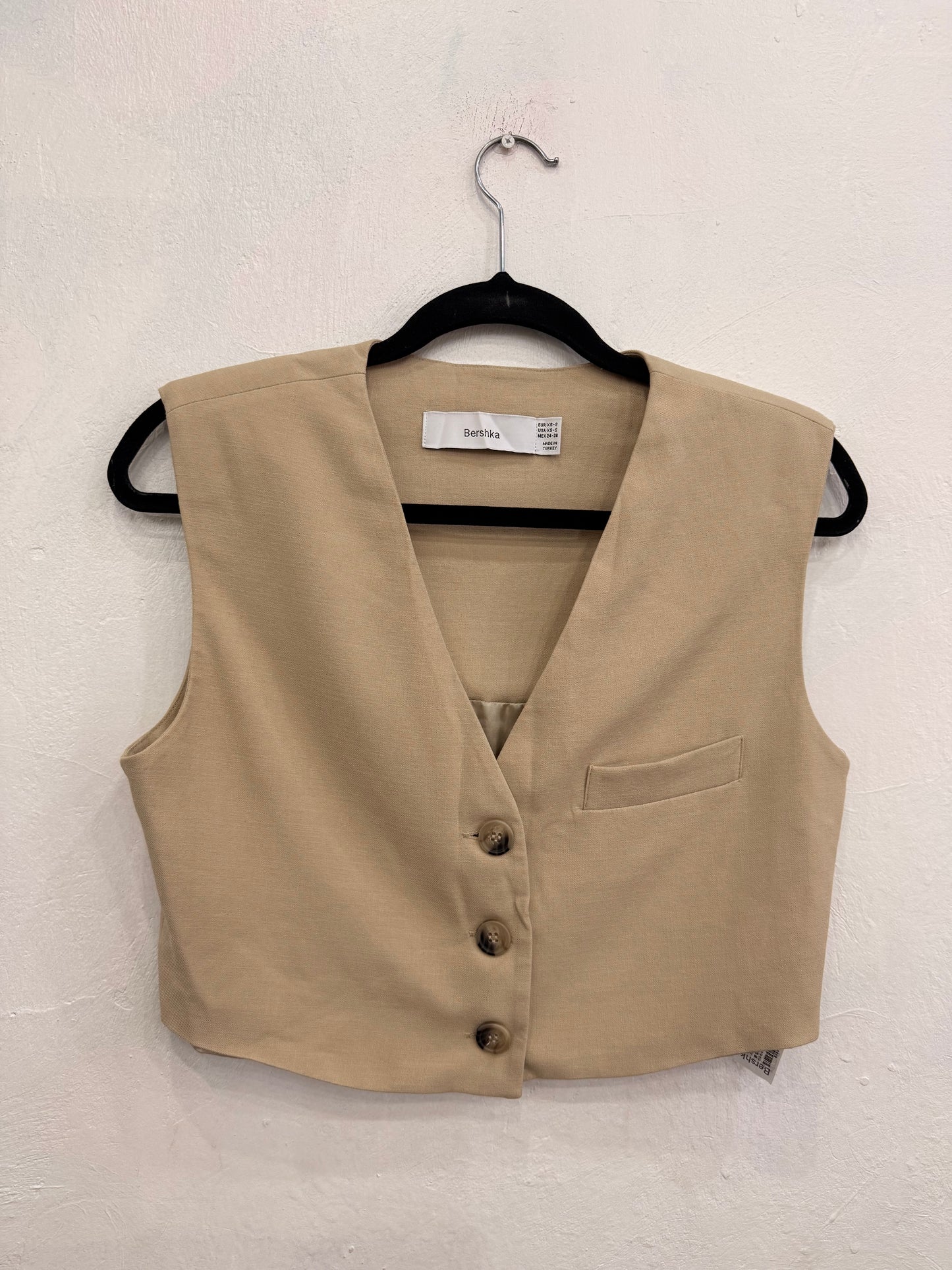 Blazer Gilet Bershka Beige XS/S