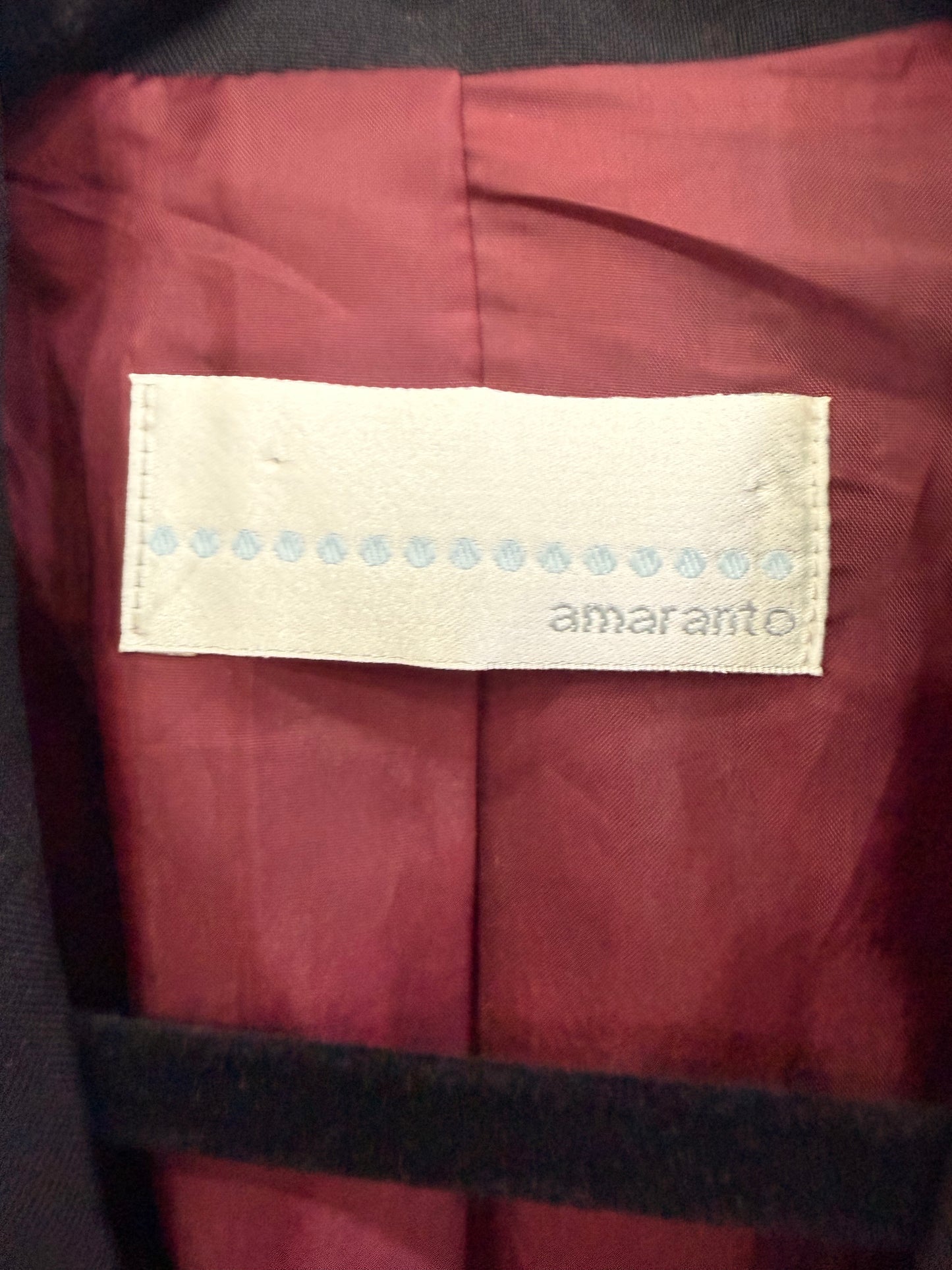 Blazer Amaranto Negro Mujer Talla 14 (L)
