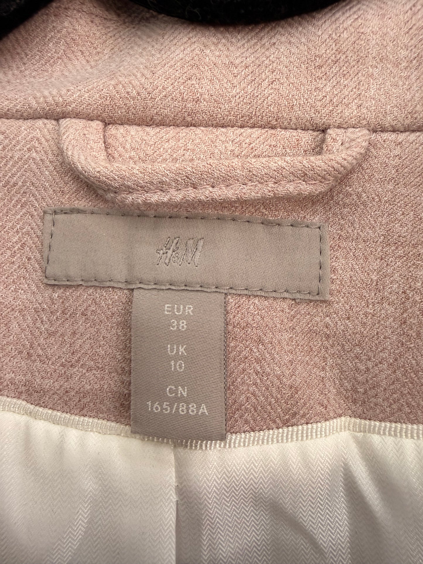 Blazer H&M Rosa Palo Talla 38 (S)