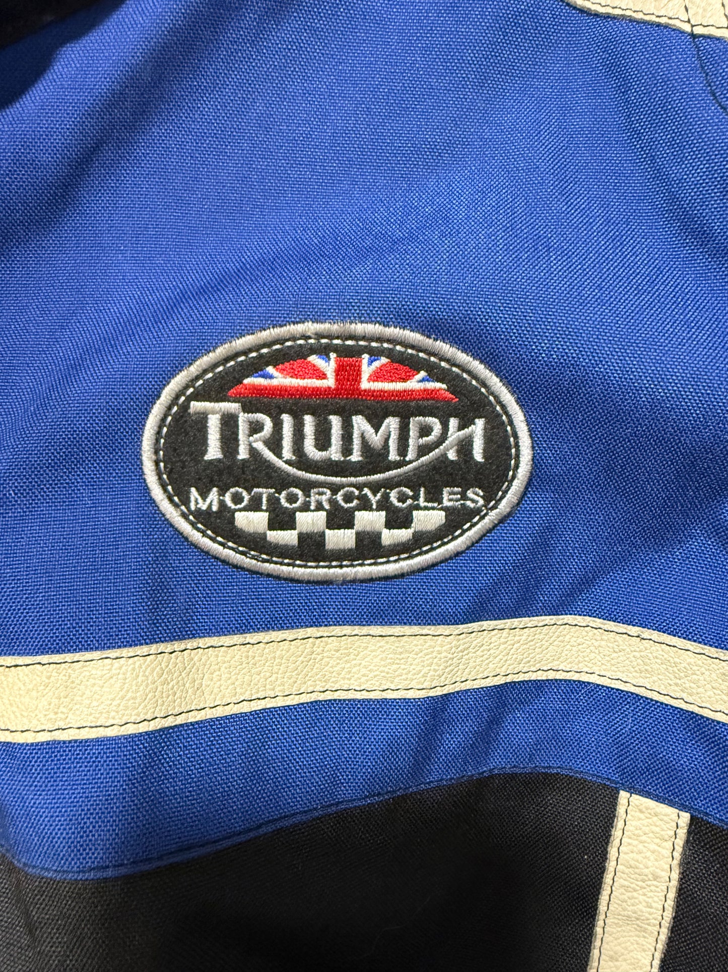 Chaqueta Moto Triumph Negro Con Azul Talla 54/64 (XL)