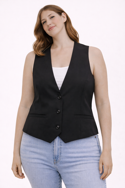 Blazer Gilet Mango Negro  M