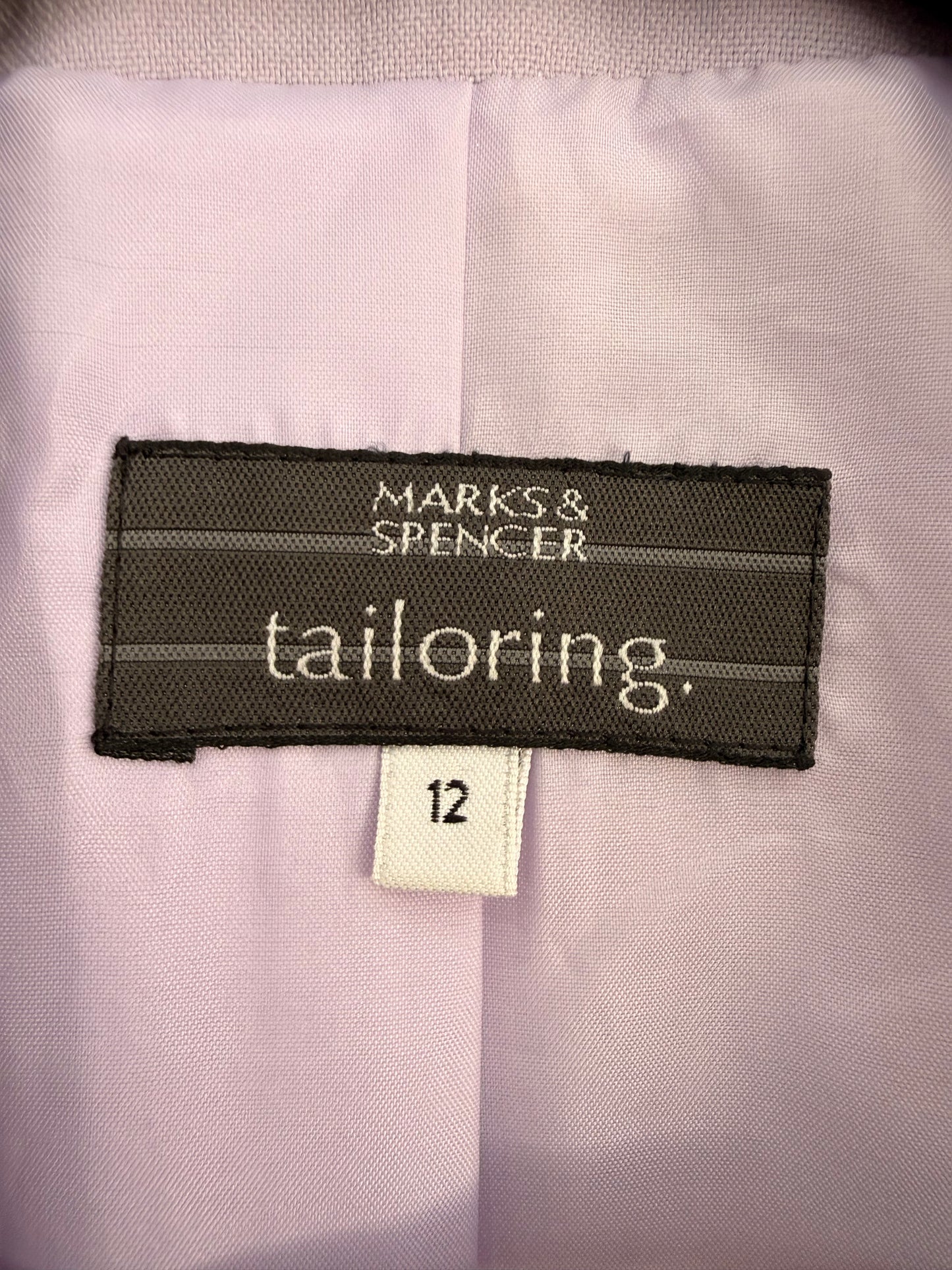 Blazer Marks & Spencer Tailoring Lila Mujer Talla 12 (M/L)