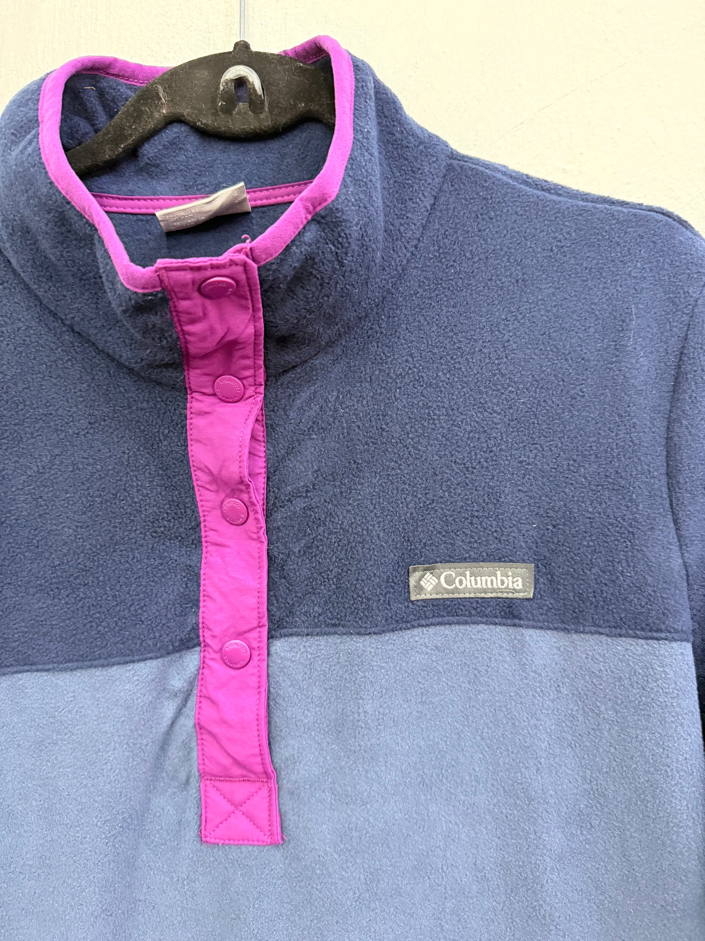 Polar Columbia Benton Springs Azul Marino / Azul Lavanda con Detalles Fucsia Mujer L