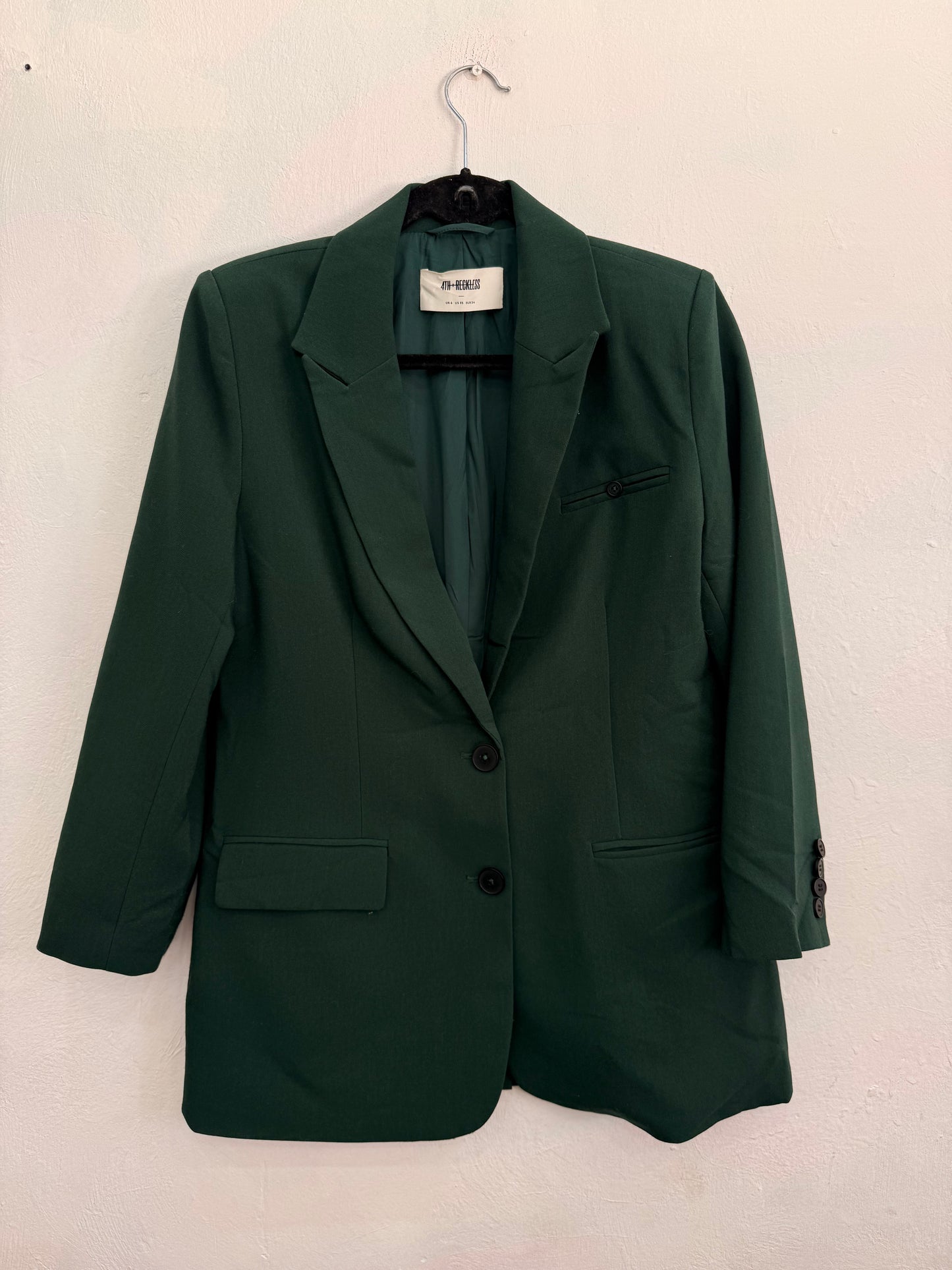 Blazer 4TH RECKLESS Verde Oscuro Mujer XS