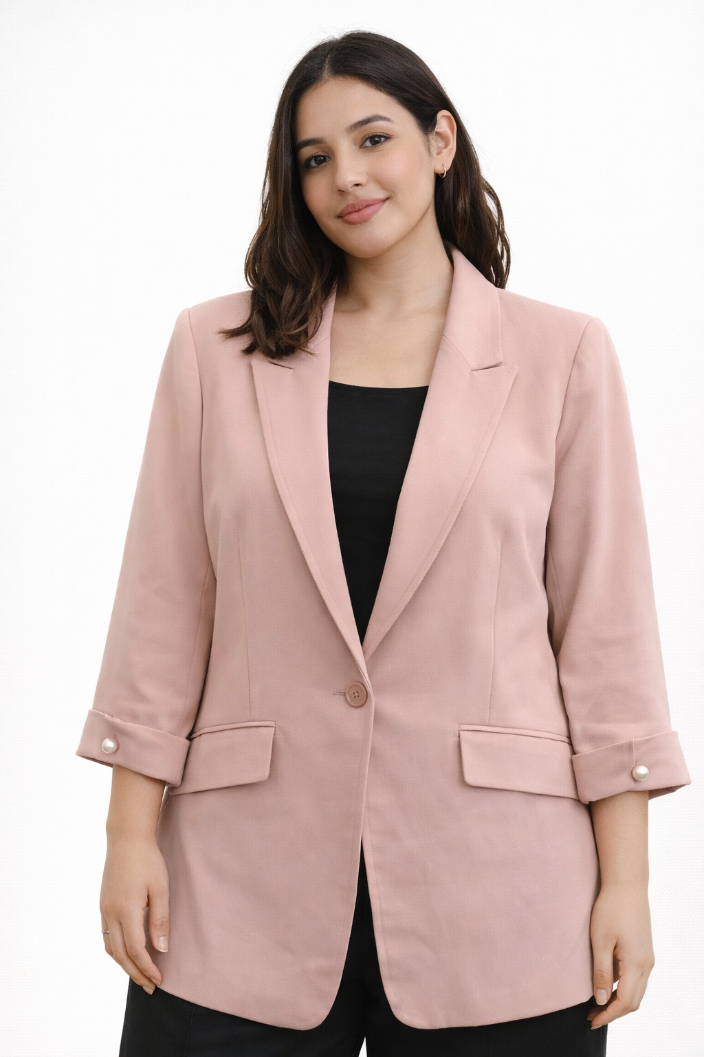 Blazer Zara Palo Rosa Mujer Talla M
