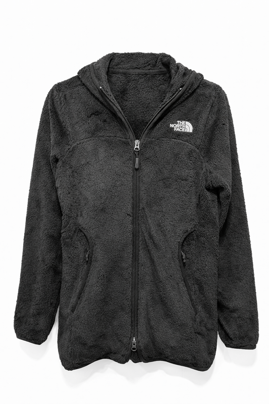 Polar Largo The North Face Negro con Gorro Mujer M