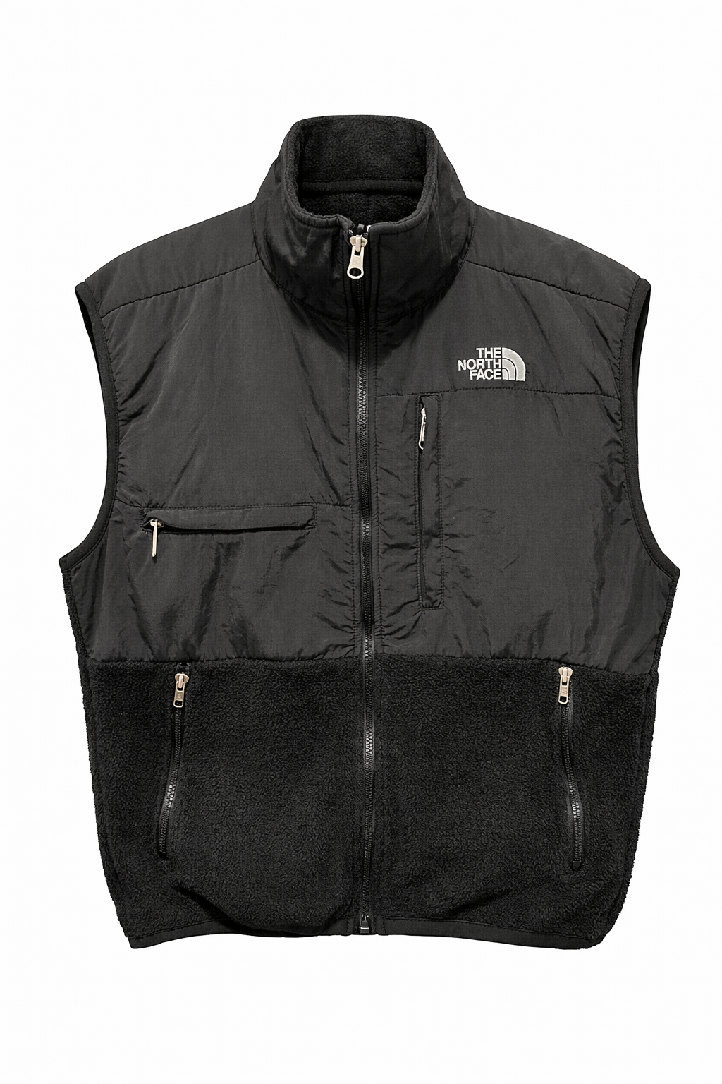 Polar Sin Mangas The North Face Denali Vintage Negro Hombre M