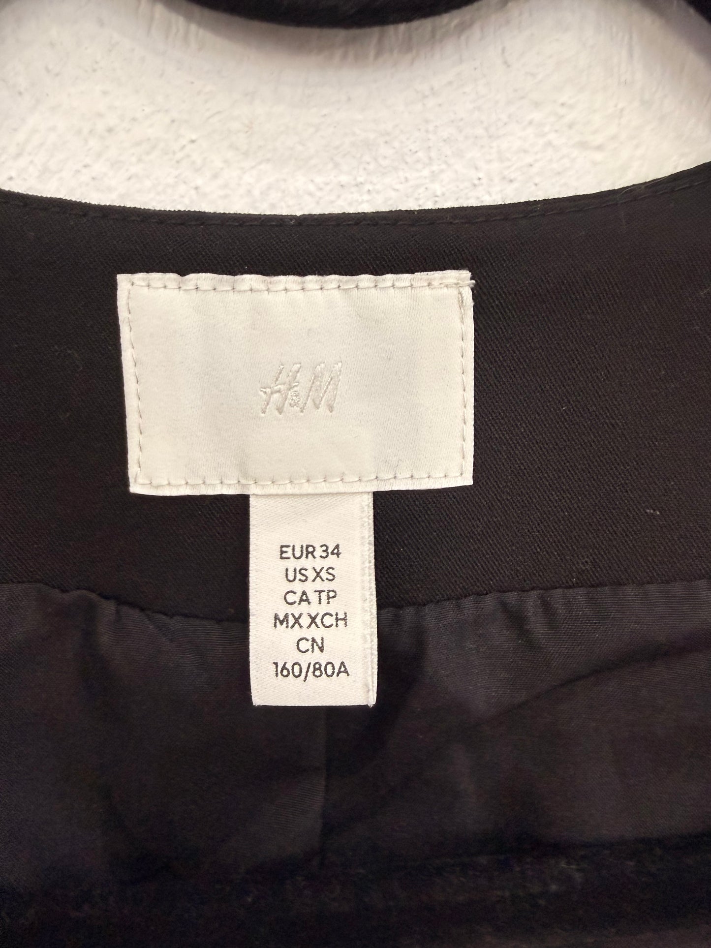 Blazer Gilet H&M Negro XS