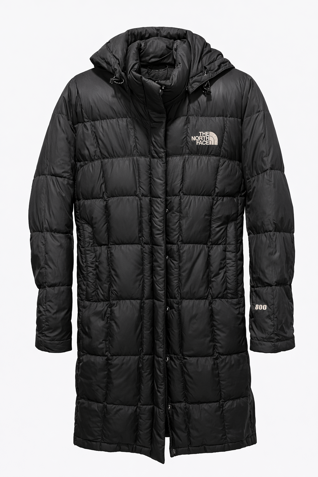 Parka The North Face Larga Con Gorro Negra 600 Mujer Talla S