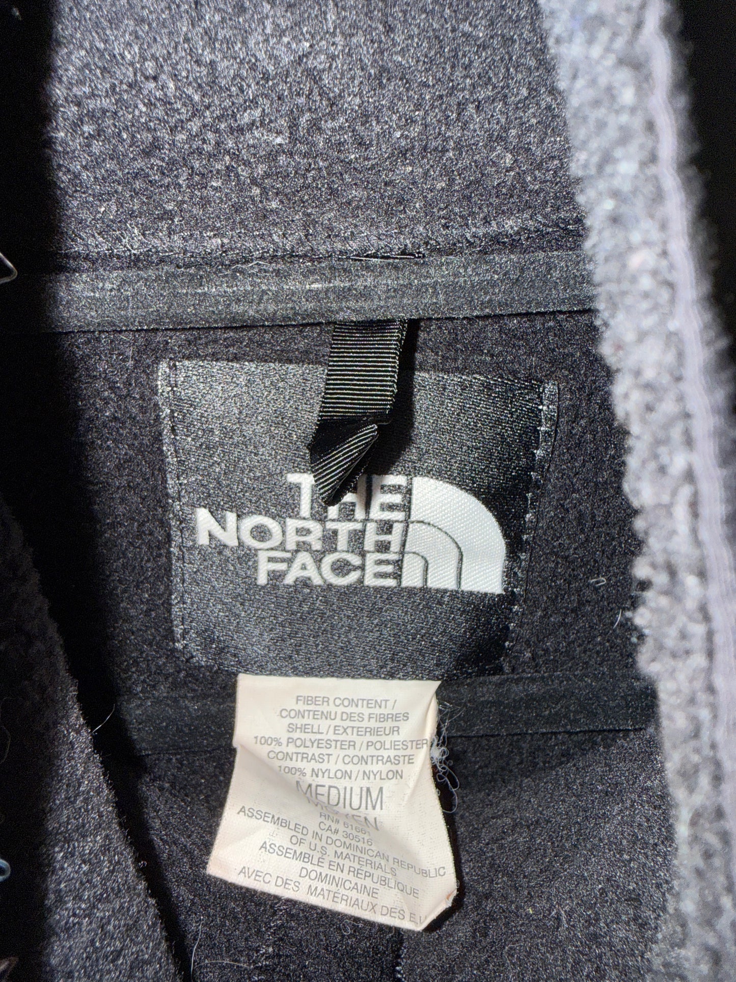 Polar Sin Mangas The North Face Denali Vintage Negro Hombre M